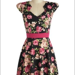 ModCloth Floral Dress